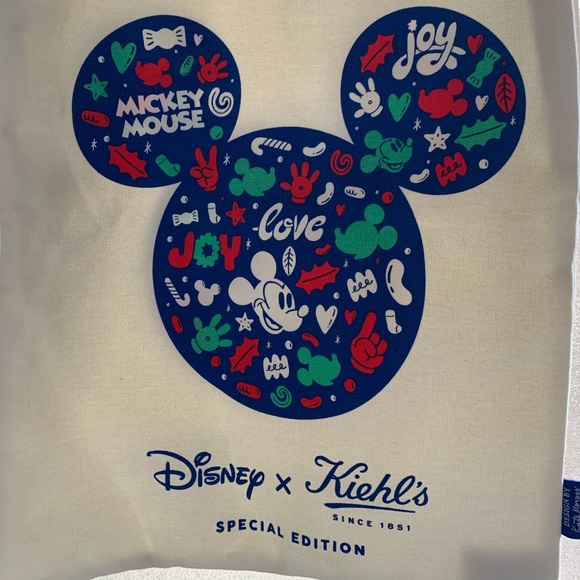 Disney x Kiehl's Tote Bag Christmas Xmas Special Edition - Picture 4 of 10